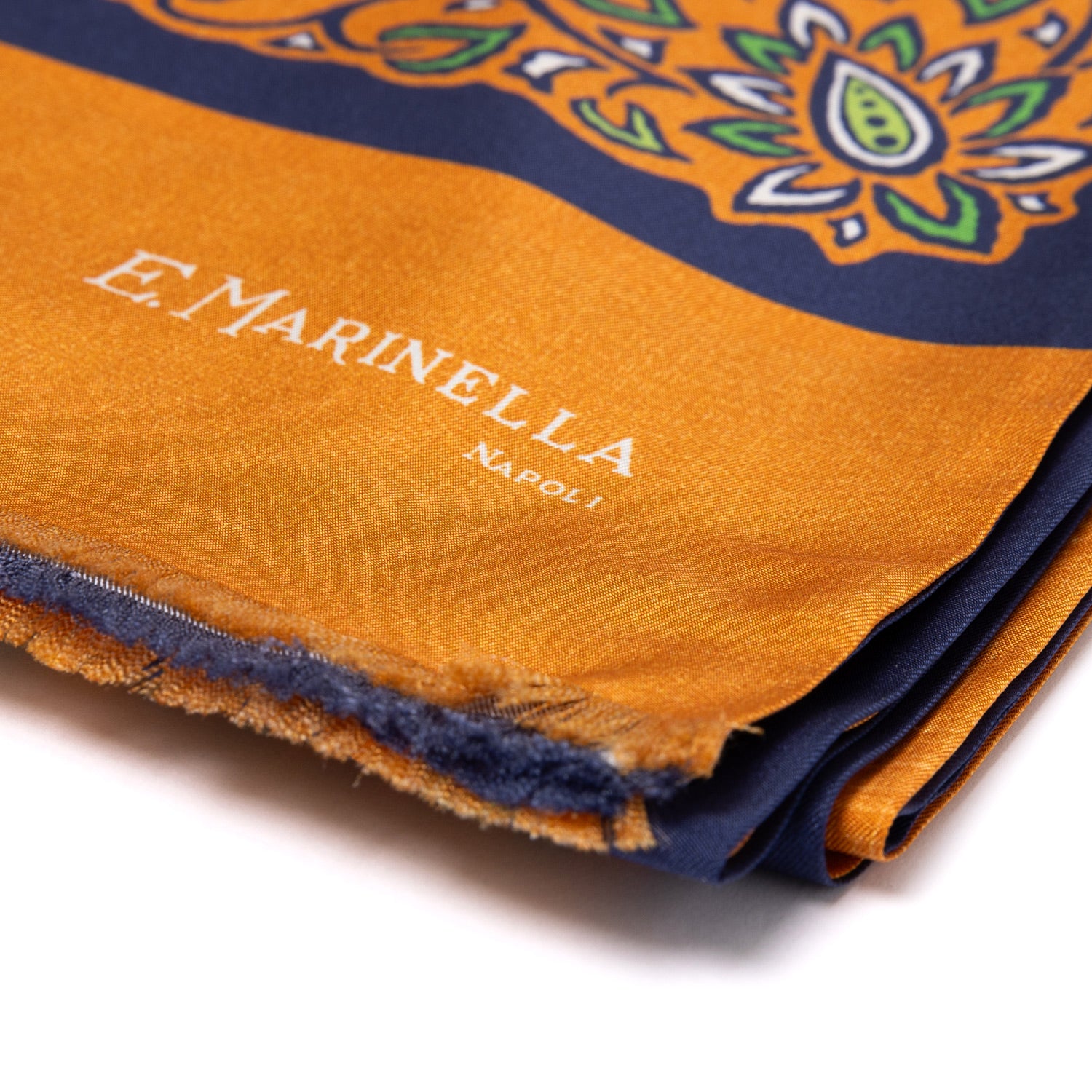 "Fiori & Reni" tubular scarf made from English silk - handmade